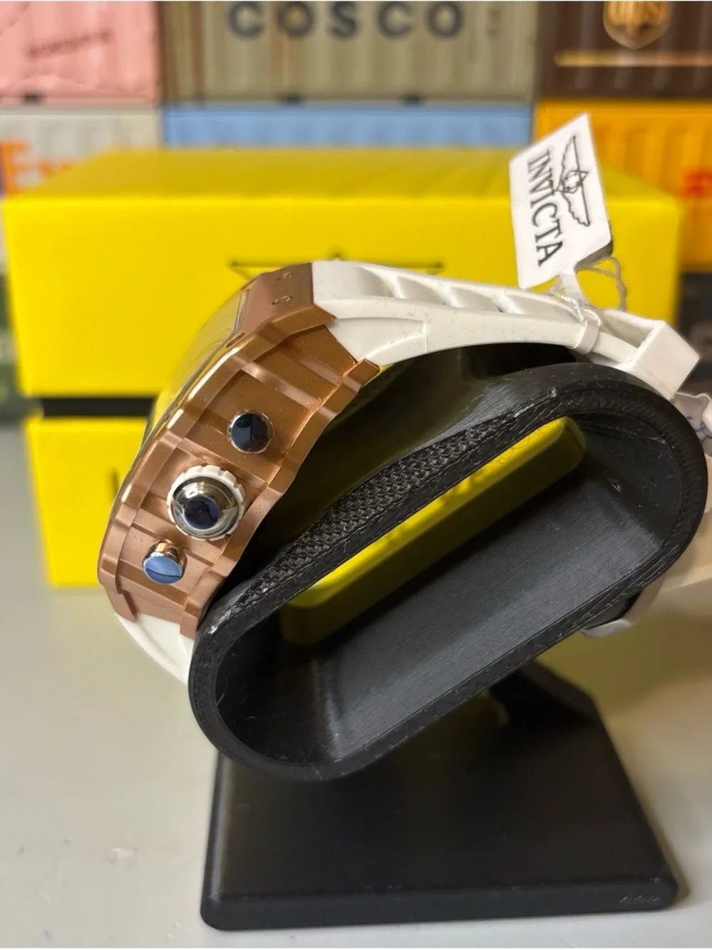 Invicta Racing Nitro Rose Gold and White Chronograph Sport Watch